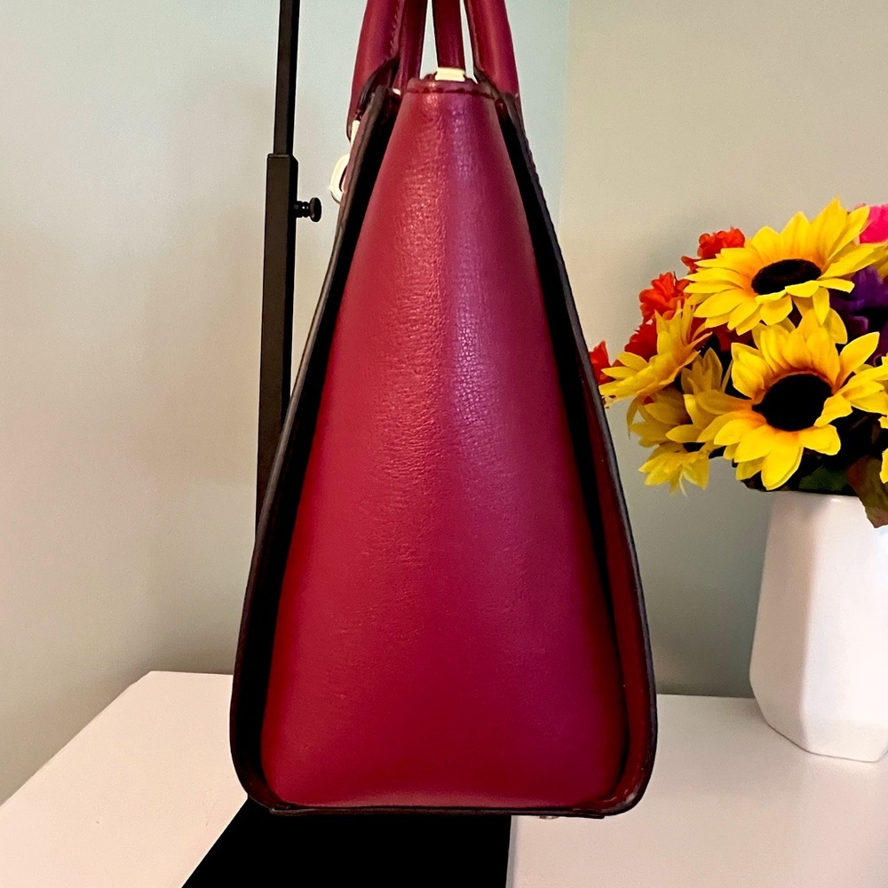 NWT Michael Kors Mulberry Ellis Large Leather Satchel - Picture 3 of 15